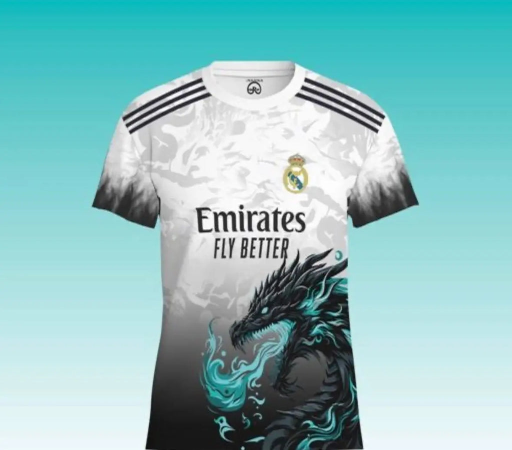 🔥 Real Madrid Dragon Edition Jersey – Limited Design 🔥 Baidya shipping